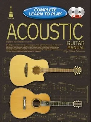 Complete Learn To Play Acoustic Guitar Manual And Audio Downloads • £20.89