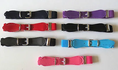 £2.98 • Buy Childrens/kids/boys/girls Adjustable Elasticated Belt With Buckle On Leather 