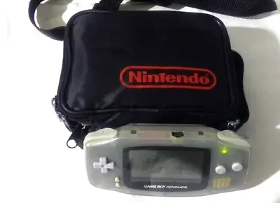 Nintendo Game Boy Advance Handheld System -Glacier With Official Pouch/bag • £59.99