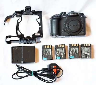 Panasonic Lumix DC-GH5 Camera Bundle - (Body V-Log Upgrade 4x Batts 1 Cage) • £700