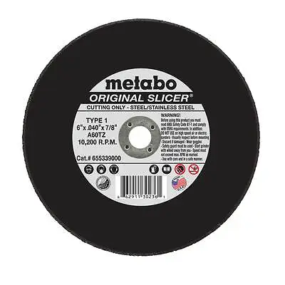 (100) Metabo 55.339 55339 6  Slicer Cut-off Wheels-Box Of 100 • $209.95