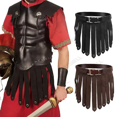 Ancient Battle Belt Skirt Gothic Steampunk Armor Medieval Greek Cosplay Costume • $39.30