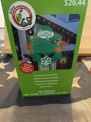 Christmas Grinch LED Light Show Projector Whirl A Motion Outdoor Lighting • $10