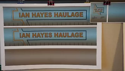 1.50 'IAN HAYES HAULAGE' Trailer Container Decals ( Weathered ) • £4.99
