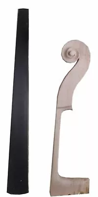 1/2 Upright Double Bass Neck Maple + 1pcs Double Bass Fingerboard Ebony #4 • $179