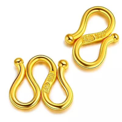 Pure 24K Yellow Gold M / S Clasp - Jewelry Findings - For Bracelet Or Necklace • $145