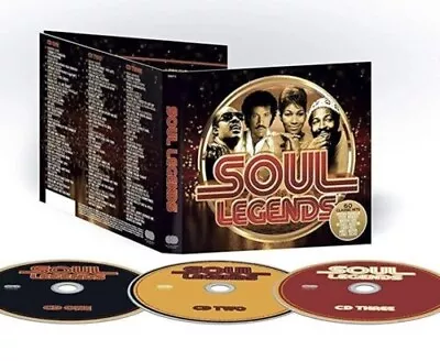 £5.95 • Buy Soul Legends CD (2018) NEW AND SEALED 3 Disc Album Box Set Motown R&B Disco