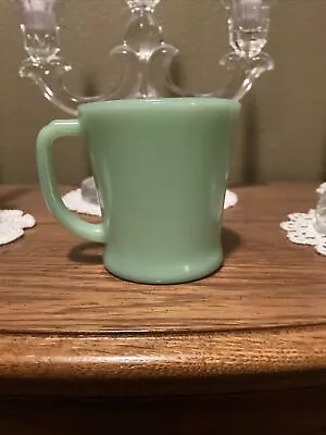 Vintage Fire King Jadeite Green Jade D Handle Coffee Mug Cup Oven Ware Glass • $22.25