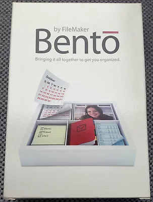 Bento Filemaker Data Base 1.0 Software Version 2 From 2007/8 In Own Original Box • £26.99