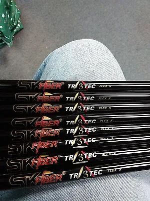 SK Fiber Tri Tec 3 Graphite Iron Shafts (8Count) NEW ! 37  .370 Tip Rare Find ! • $100