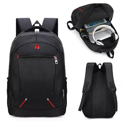 Mens & Boys Large Backpack Waterproof Rucksack Shoulder Travel Hiking School Bag • £9.59