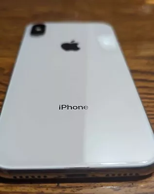 Apple IPhone X - 64GB - Silver (ATT) A1865 (CDMA + GSM) • $50