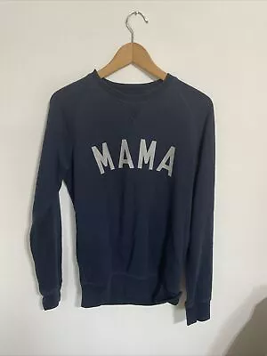 Selfish Mother Sweater Size S Uk 8/10 Navy Mama Mummy Mother Jumper • £16