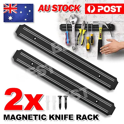 2X Magnet Wall Mount Knife Holder Utensil Magnetic Shelf Rack Kitchen Tool NEW • $10.95