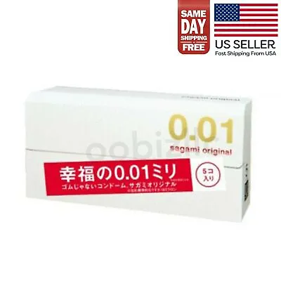 Sagami Original 001 Ultra Thin Condoms 0.01mm 5 Pcs Made In Japan- US Seller • $14.50