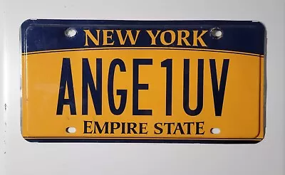 Expired New York License Plate Vanity ANGE1UV • $20