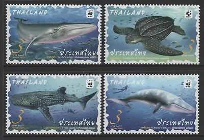 Thailand 2019 WWF Marine Life Set Of 4 Mint Unhinged • $1.80