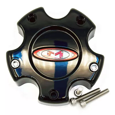 Moto Metal 845L121B Center Cap Gloss Black / Red Logo 5x4.5/4.75/5 • $15.74