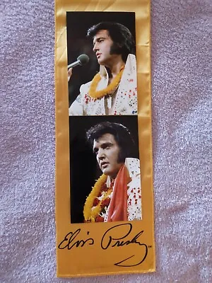 Elvis Presley Signature Gold Scarf&aloha  Hawaii Concert Photos 1973 Lot 3 J • $30