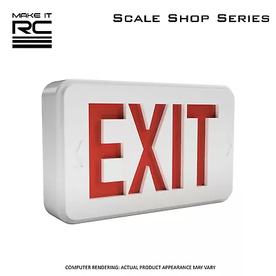 Make It RC 1/24-1/25 Scale Exit Sign For RC And Model Car Shop Garage Diorama • $3.99
