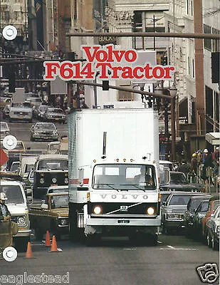 Truck Brochure - Volvo - F614 - Tractor - In Traffic - C1981  (T1561) • $8.06