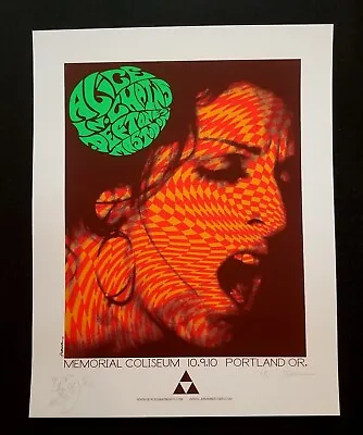 $180 • Buy Deftones,alice In Chains & Mastodon Portland 2010 Concert Poster Show Edition