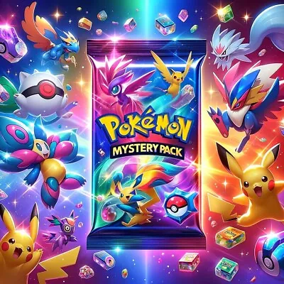🔥MYSTERY PACK🔥Ultimate Pokémon MYSTERY Pack: Shining Collides! Guaranteed Hits • $8
