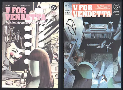 V For Vendetta #1 #2 LOT (DC 1988) Alan Moore UNREAD VF/NM • $14.99