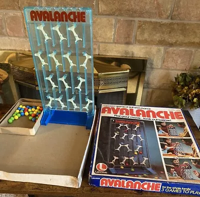 Vintage 1976 Lakeside Avalanche Marbles Swinging Gate Board Game Skill & Chance • $18.40