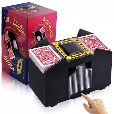 Automatic Card Shuffler Battery Operated Shuffles 1/2/4/6Decks Perfect For Poker • $26.52