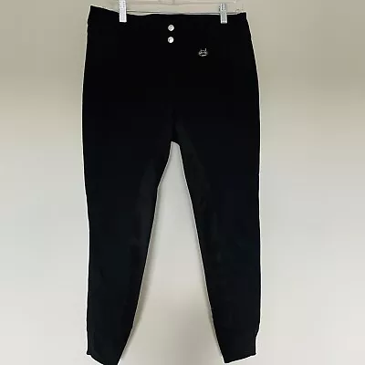 Equine Couture Sportif Schooling Riding Breeches Pants Womens 30 Full Seat Black • $42