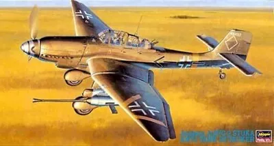 1:48 Hasegawa 09054  Stuka Junkers Ju87G-2 Anti Tank Attack Aircraft Model Kit • $29.99