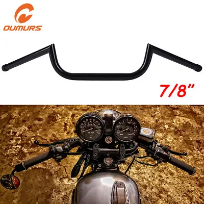 7/8  22mm Motorcycle Handlebars Handle Bars For Cruiser Cafe Racer Bobber Custom • $42.25