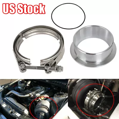 For Turbo S400 Borg Warner Compressor V-band Flange Clamp S400SXE S500SX S500SXE • $34.99