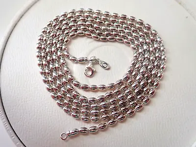 Authentic PANDORA S/Silver RICE BALL CHAIN NECKLACE 100 CM. #590143-100 • $175