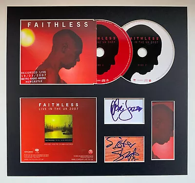 FAITHLESS - Signed Autographed - LIVE IN THE UK 2007 - Album Display 2 • £45