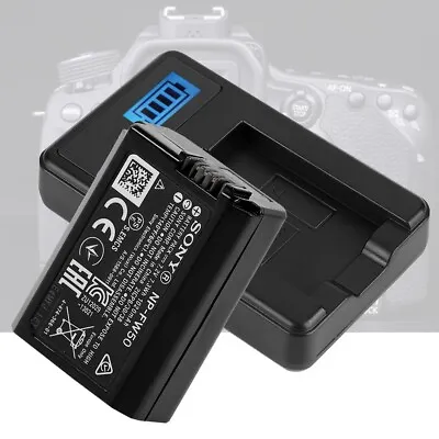 £8 • Buy NP-FW50 Battery LCD Single Charger For Sony Alpha A6000 A6300 A7 Camera Lens NEW