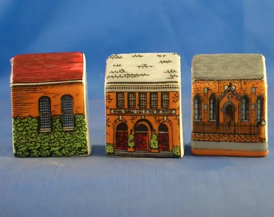 £8.95 • Buy Birchcroft Thimbles -- Set Of Three -- Miniature House Shape - Chapels