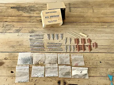 NOS Model Boat Ship Fittings U.S.S Constitution Sterling Wood Kit Antique • $24.99