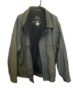 Vintage Khaki Zip Up Jacket By McGregor Size Large • $45