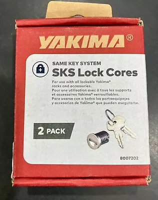 Yakima SKS Lock Cores With Key - Silver 2 Pack 8007202 • $24