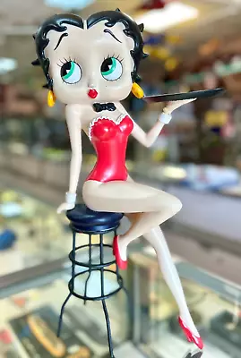 £142.56 • Buy Rare 2002 BETTY BOOP On A BAR STOOL Server WAITRESS Tray 17½ Tall FIGURINE BB208