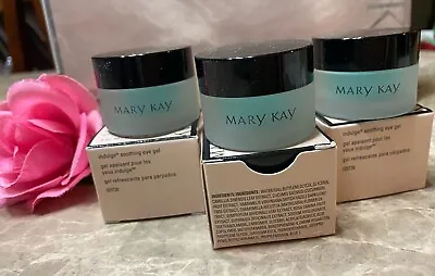 Lot Of 3 Pack Mary Kay Indulge Soothing Eye Gel Full Size Jar~under Eyes Gel! • $54