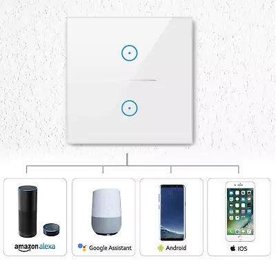 Smart WIFI Switch For Lights LED Touch Panel Voice Control Google  • $33.80