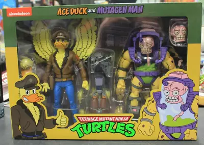 Teenage Mutant Ninja Turtles Cartoon Ace Duck & Mutagen Man 2 Pack Set NECA TMNT • $15