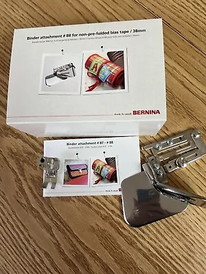 BERNINA BINDER ATTACHMENT #88 FOR NON-PRE-FOLDED BIAS TAPE/38MM With Foot • $250