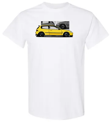 Civic Shirt EG Hatchback Drift *SUPER Soft 60/40 Blend T Shirt* DTF Spoon • $21.99