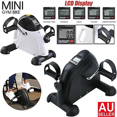 Foot Pedal Exerciser Mini Gym Bike Fitness Cycle Leg/Arm W/ LCD Display Portable • $38.99