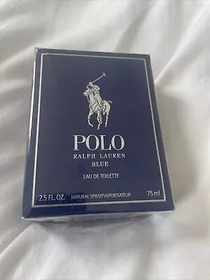 Ralph Lauren Polo Blue Eau De Toilette 75ml Spray For Him - NEW. Men's EDT • £30