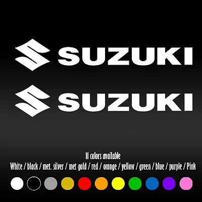 6  Suzuki Motorcycle Bike Tank Self Adhesive Diecut Vinyl Decal Sticker • $7.66